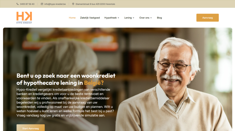 Herontwerp van de bedrijfswebsite